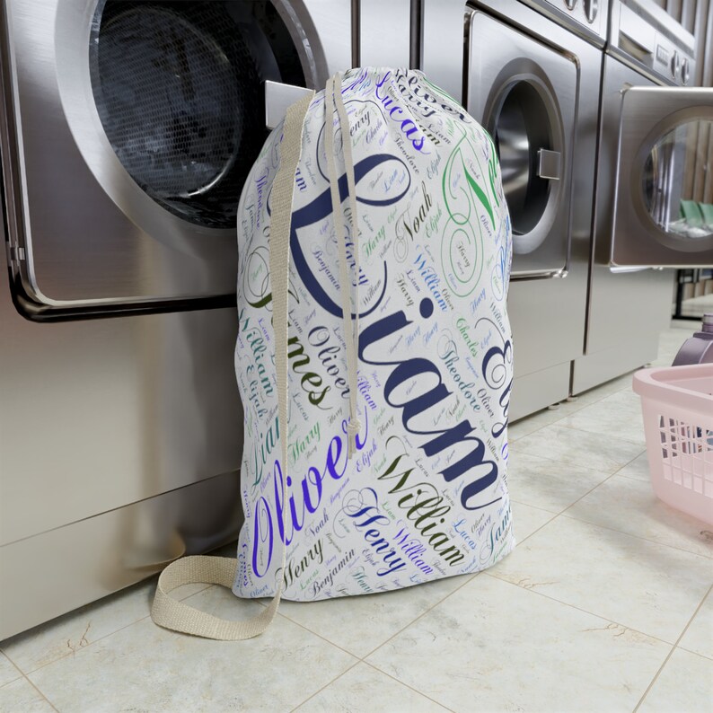 Personalized Name Laundry Bag Custom College Laundry Bag Etsy