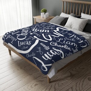 Personalized Blanket for Kids and Adults, Customizable Velveteen Minky ...