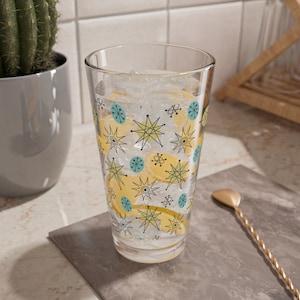 Classic Franciscan Starburst Barware, Mid Century Modern Atomic Drinkware