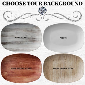 Custom & Personalized Platter, Add Your Own Text, Photo, Logo or Artwork, Personalized Serving Trays, Custom Serving Dishes, Grill image 3