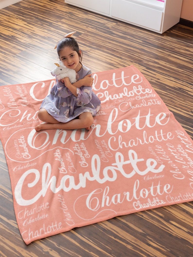 Personalized Blanket for Kids and Adults Customizable Etsy