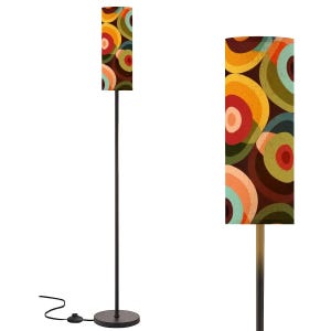 Retro Groovy Orbs Standing Lamp, Mid Century Modern Abstract Lighting, 70s MCM Floor Lamp, Vintage Psychedelic Accent Light
