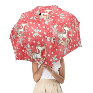 Magical Nutcracker Semi-Automatic Foldable Umbrella