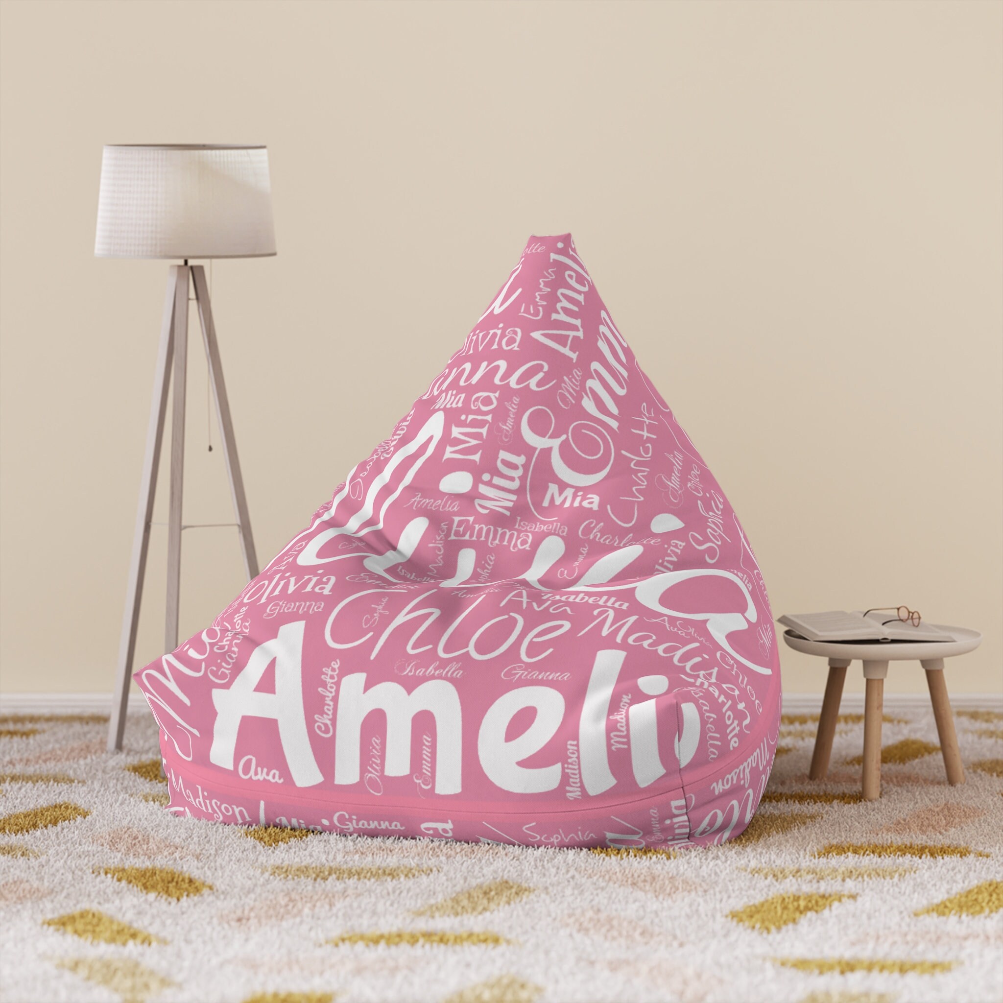 Personalized Name Bean Bag Chair Cover for Kids and Adults 20 Etsy