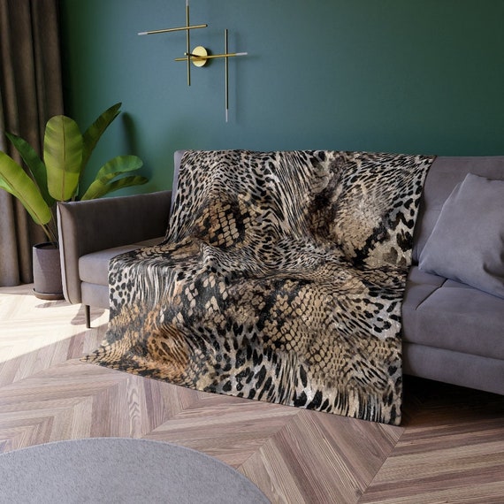 Snake print blanket sale