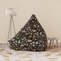 Cottagecore Bean Bag Chair Cover, Mushroom Floral Bean Bag Chair, Psychedelic Decor, Aesthetic Vintage Bean Bag Chair Cover, Boho Home Decor