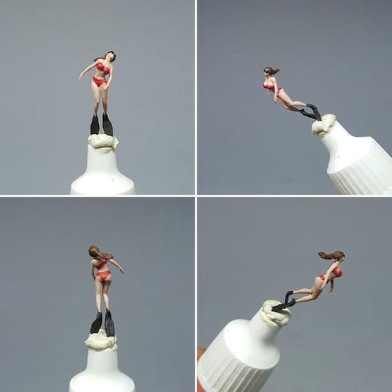 TAUCHER TAUCHEN #1 HO 1:87 MINIATURFIGUR NICHT PREISER TAUCHER TAUCHEN #1 HO 1:87 MINIATURFIGUR NICHT PREISER