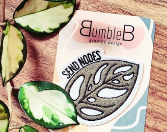 Send Nodes Embroidered Patch | Iron on Patch
