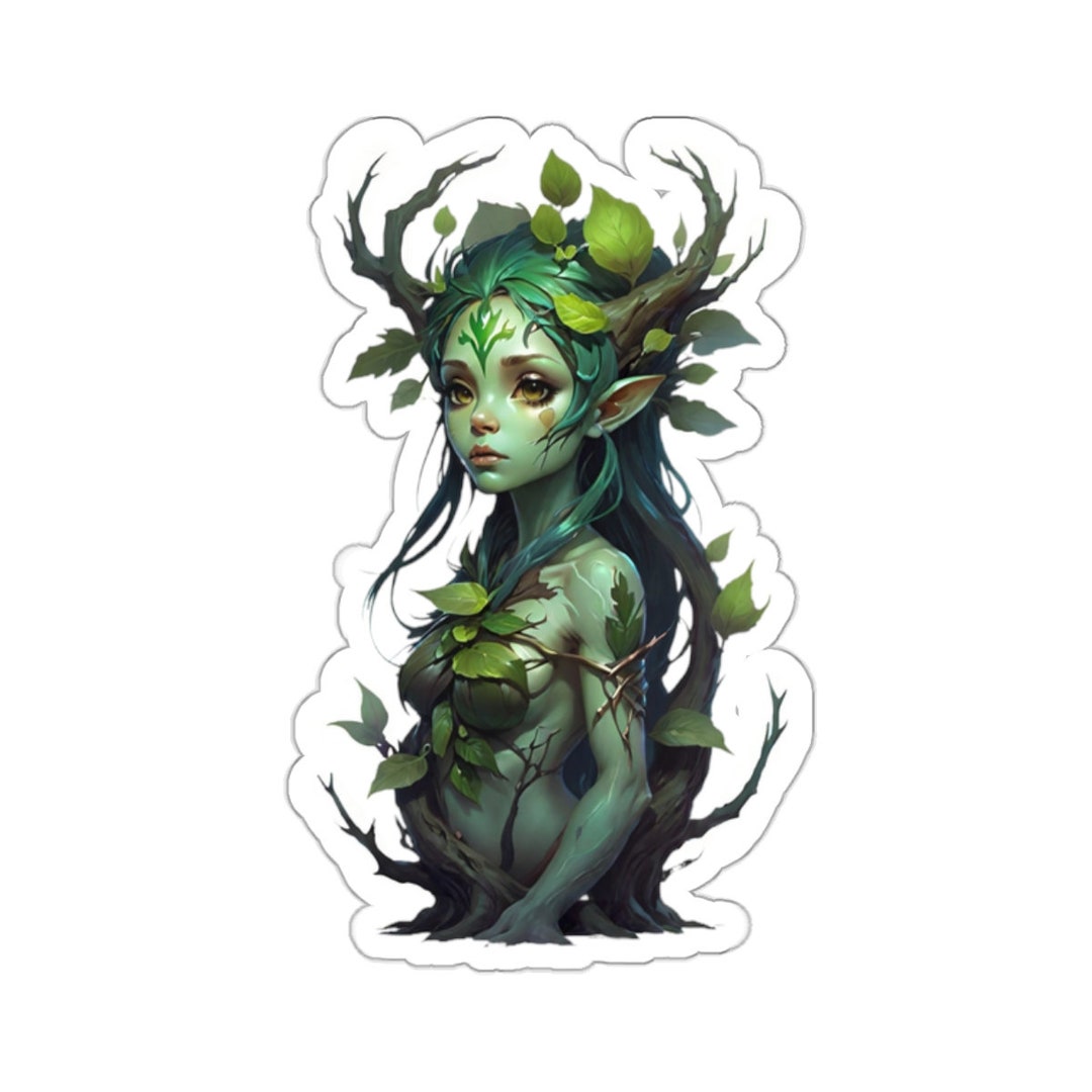 Cryptic Druid Vinyl Stickers, Goth Girl Stickers, Cryptic Stickers ...