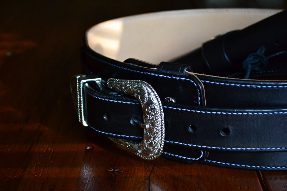 The Gentleman Made to Order Genuine Leather Western Style Gun Etsy