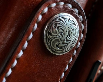 Handcrafted Leather Multi Tool Case with Flap: Leatherman Sheath