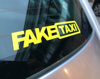 Fake Taxi Funny Car Decal Bumper Sticker EURO JDM DUB JAP VW Decal 6A