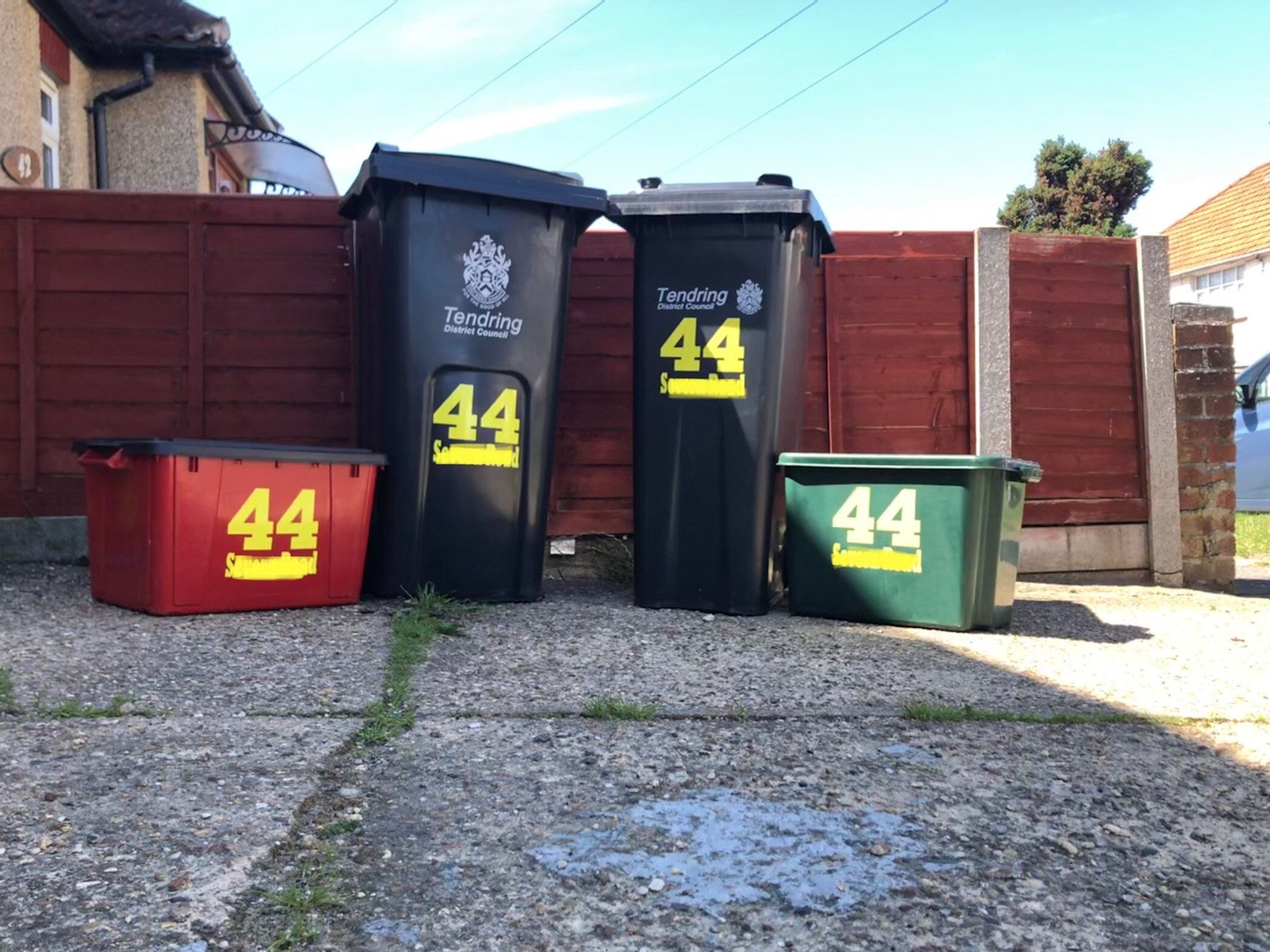 Bin Number Decals pack of 5 Etsy UK