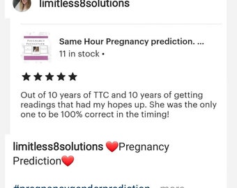 Same Day Pregnancy Predictions, Tarot and pendulum predictions.