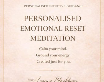 Personalised Emotional Reset Meditation | Custom Calm & Grounding Audio | Up to 20 Minutes