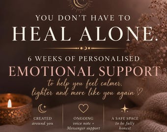 6 Week Emotional Support Series | Personalised Guided Meditations & Messenger Support | Emotional Healing and Nervous System Support