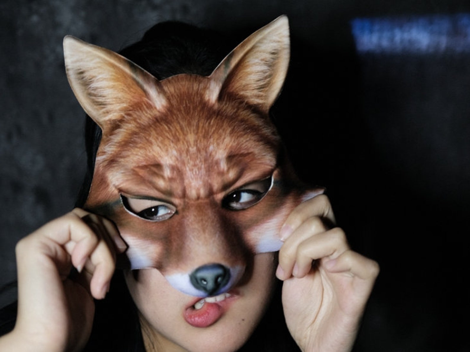 Fox Masquerade Mask Women Mask Ball Party Mask Wedding Etsy