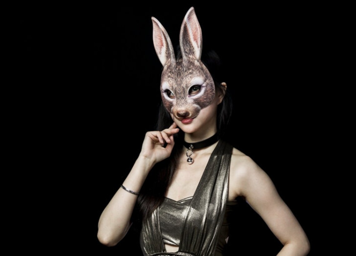 Bunny Girl Masquerade Mask Women Mask Ball Party Mask Etsy