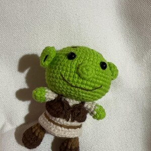 Shrek Keychain/ Crochet Keychain/Cute Amigurumi Keychain Handmade