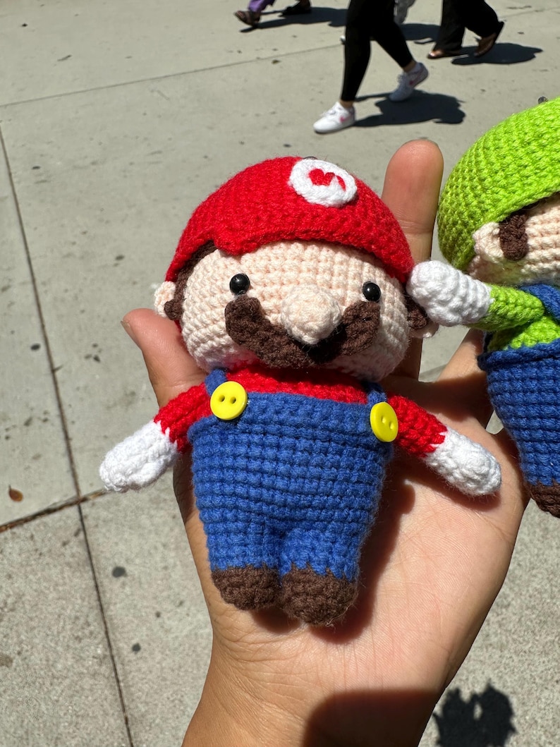 Mario Brothers Keychain/ Crochet Keychain/ Handmade - Etsy