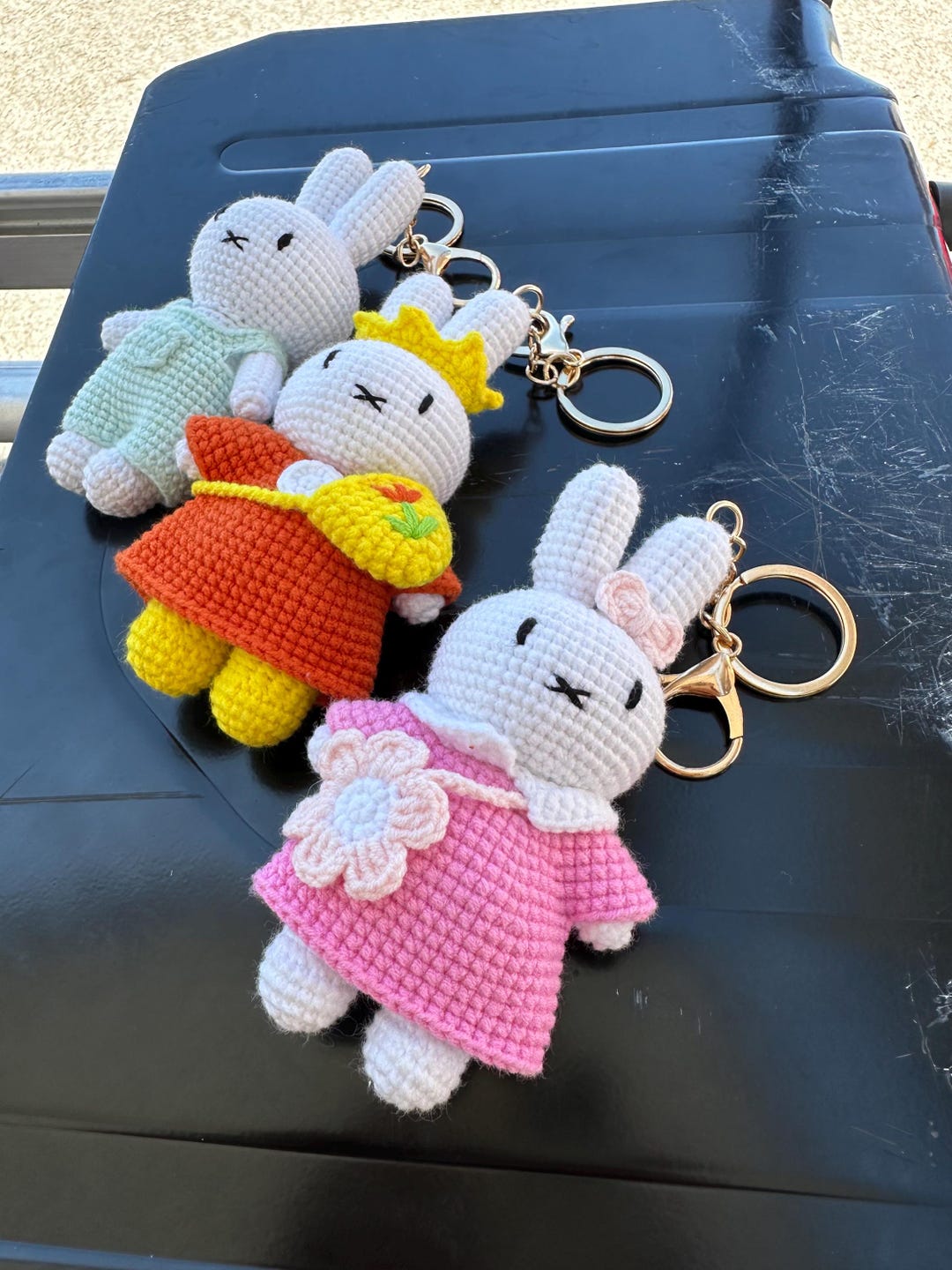 Mifi Rabbit Fall Bunny Rabbit Mifi Pikachu Keychain/ Crochet Keychain/cute Amigurumi ...