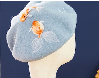 Koi fish best sale beret