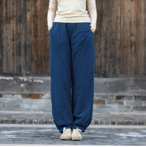 Chinese Elastic Waist Winter Pants Chinese Cotton Pants  Etsy Canada
