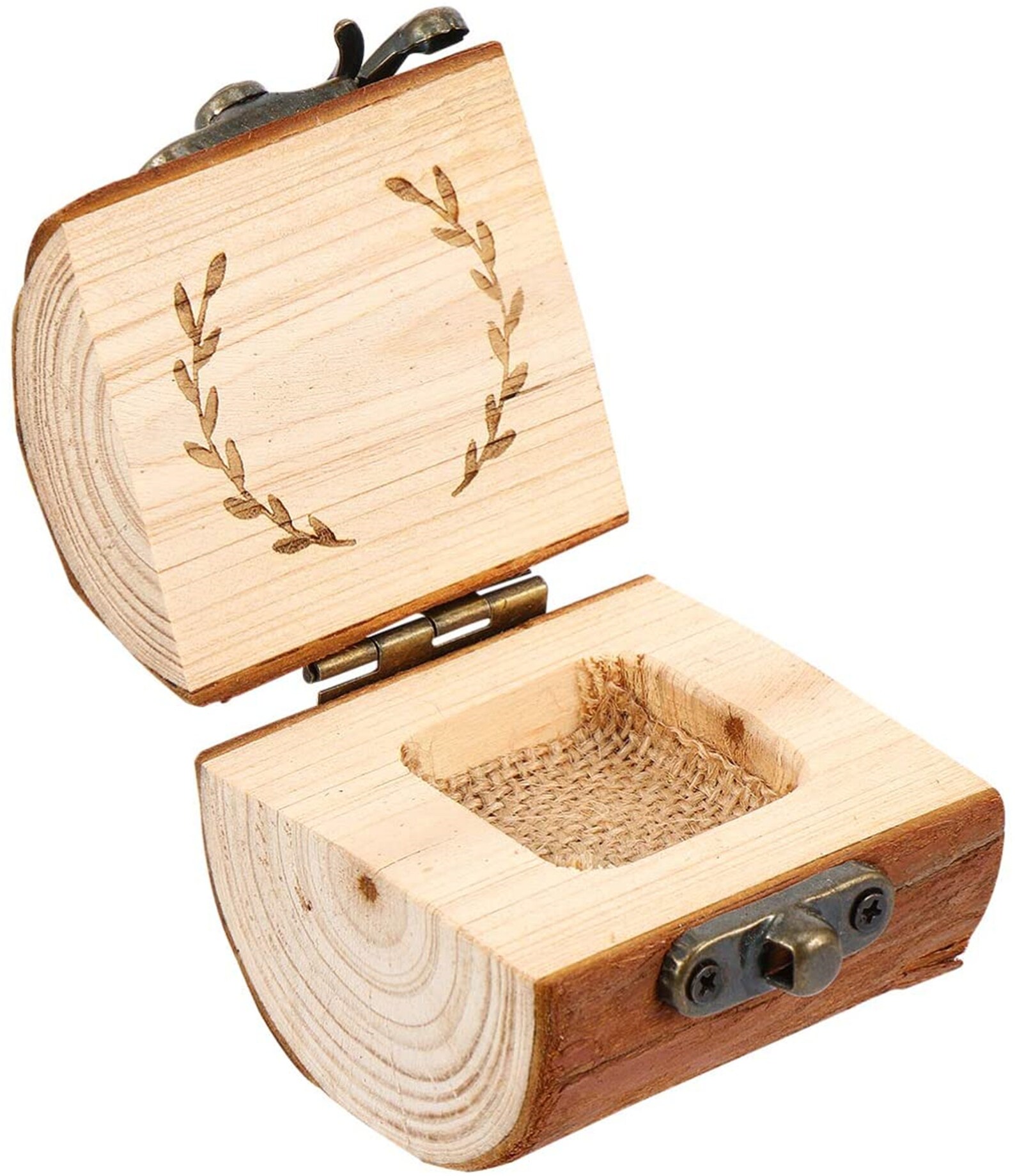 Wood Ring Box for Wedding Ceremony Rustic Vintage Ring Holder Etsy