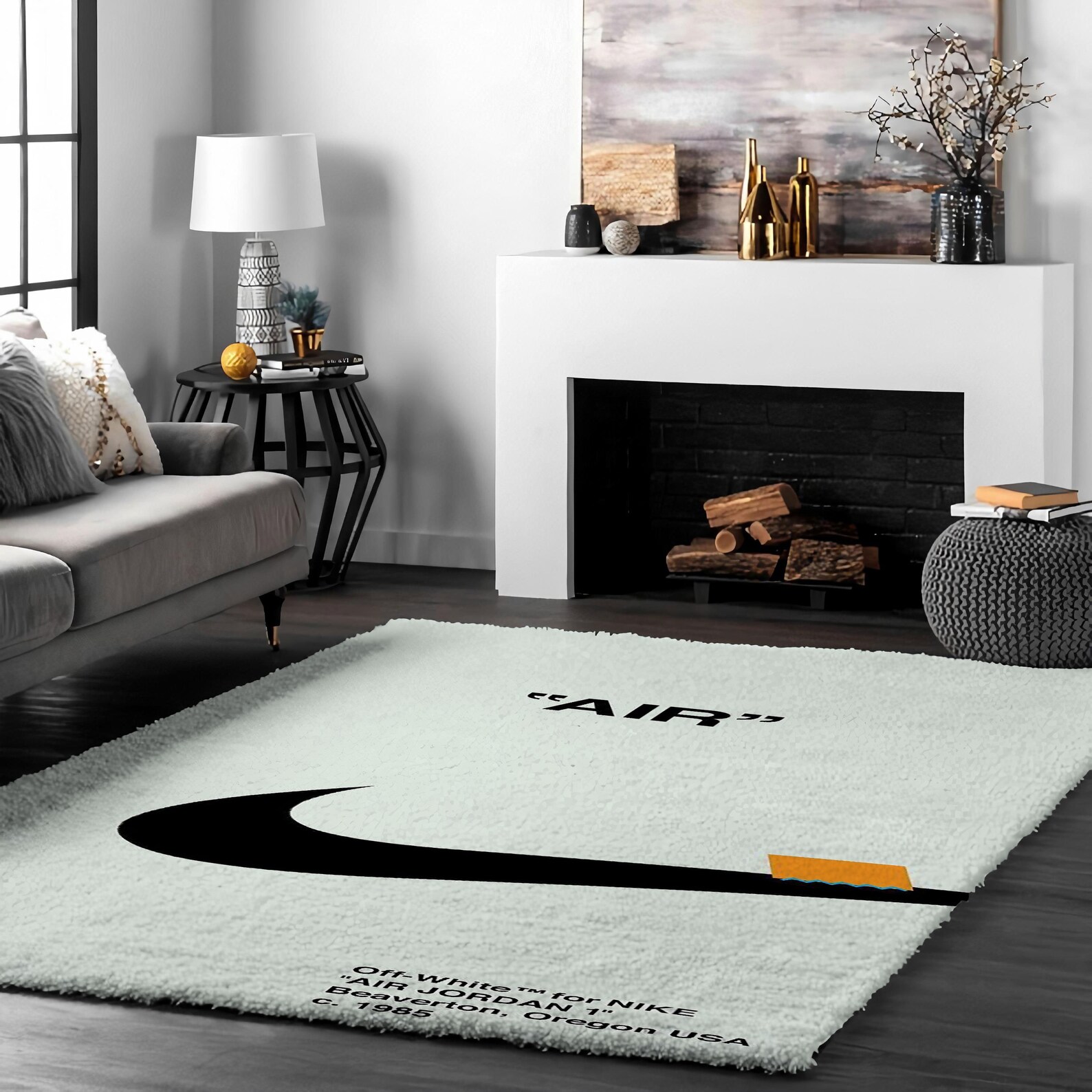 Shoes Area Rug Fashion Brand Rug Shoes Inspired Hypebeast Etsy