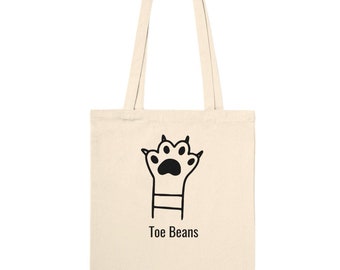 Leuke kat teen bonen Tote cadeau