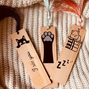 Handmade Bookmarks-cute Cat theme/cat lover gift/birthday gift/book lover gift/cosy design