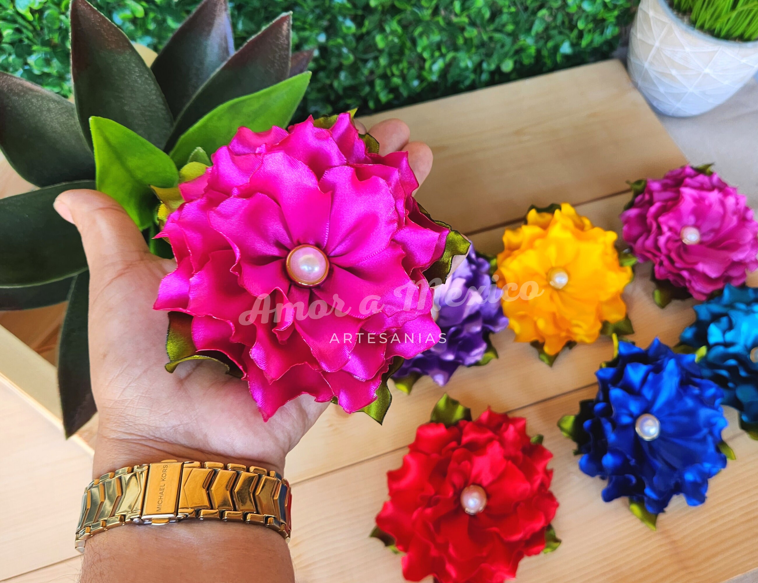 Mexican Floral Headpiece, Mexican Hair Clip for Women, Traditional