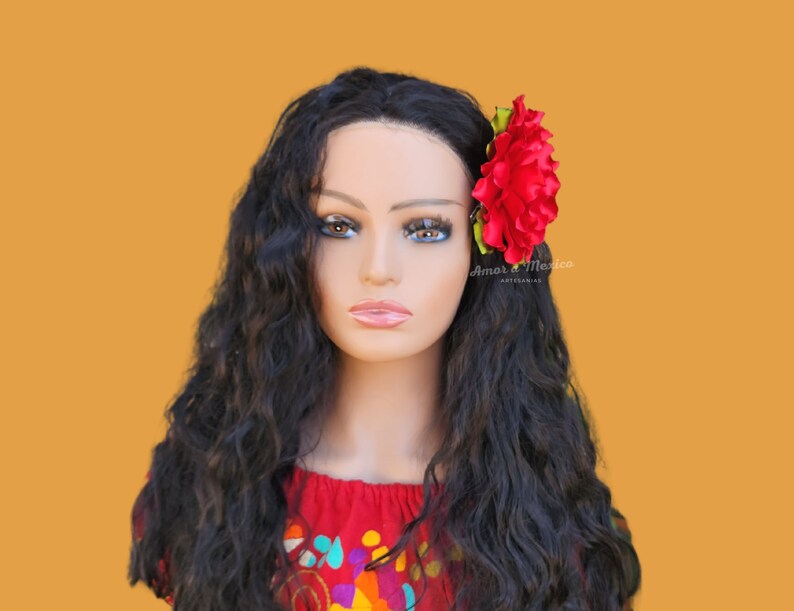 Mexican Floral Headpiece, Mexican Hair Clip for Women, Traditional