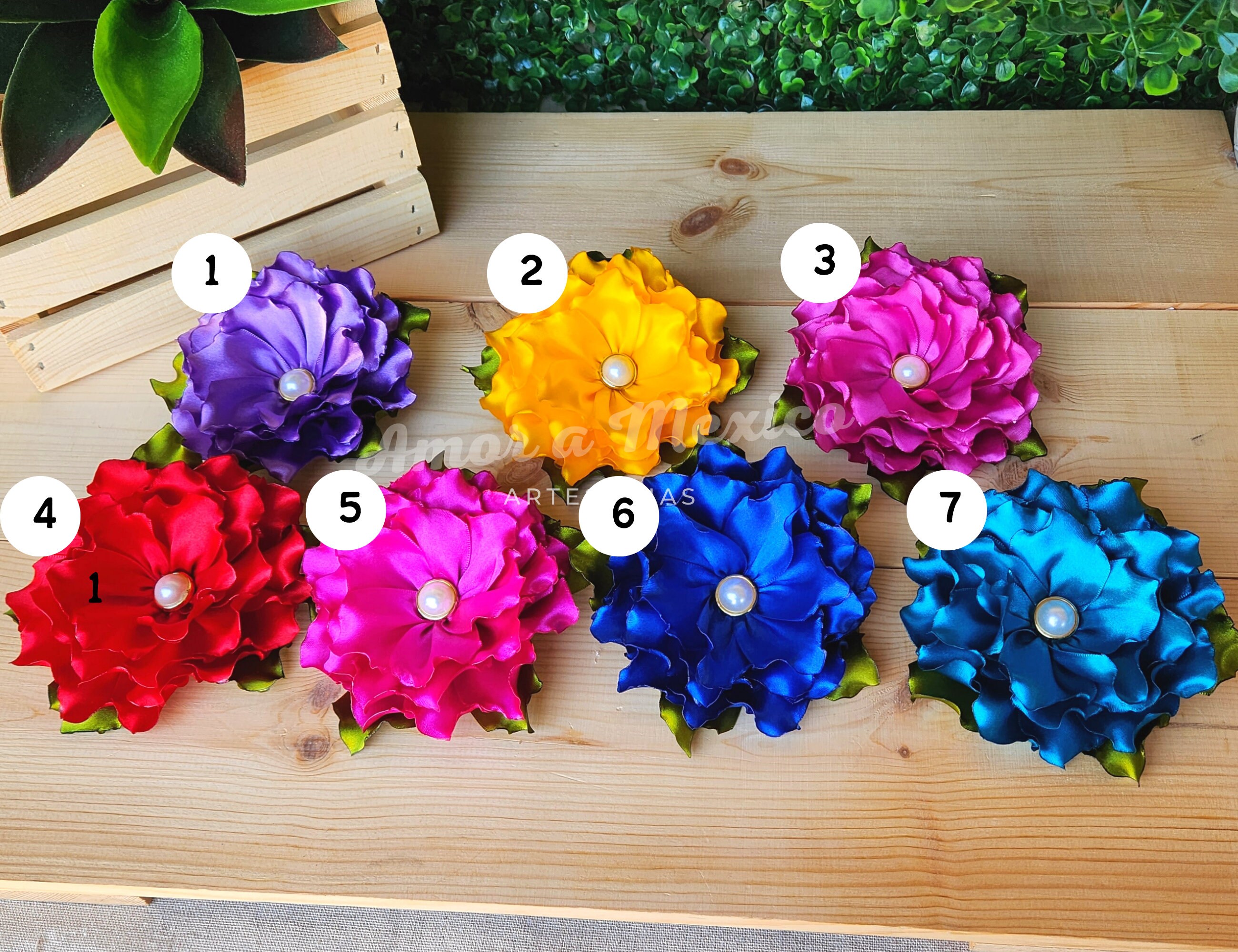 Mexican Floral Headpiece Mexican Hair Clip For Women Traditional mexican-floral-headpiece-mexican-hair-clip-for-women-traditional