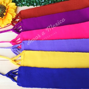 Solid Color Mexican Belt, Traditional Sash, Adjustable Artisan Waist Belt, 5 de Mayo, Mexican Belt for Women, Campesina blouse&#39;s Belt