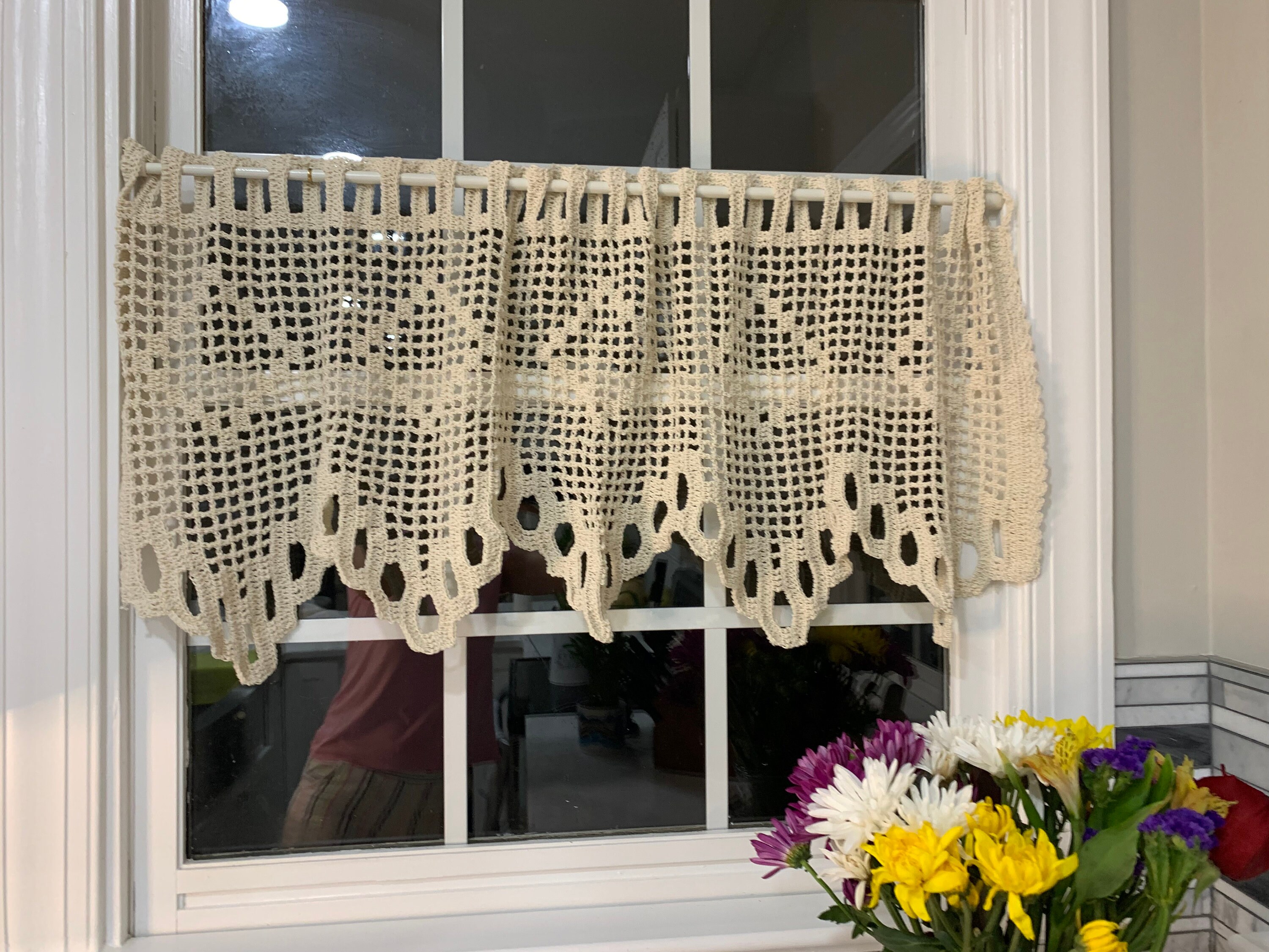 42 x 15 Cortinas de sala de estar y cocina / | Etsy