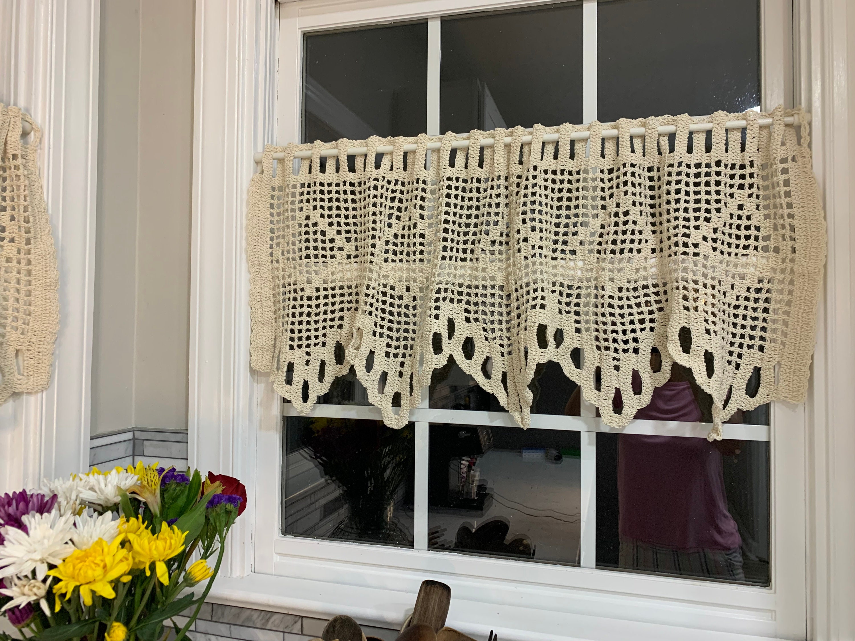 42 x 15 Cortinas de sala de estar y cocina / | Etsy