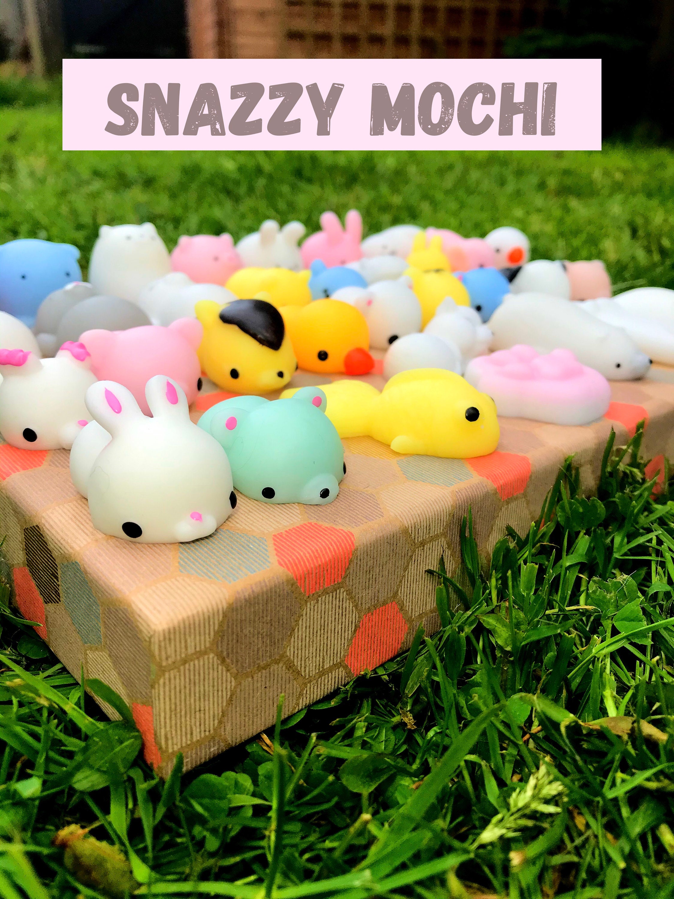 A snazzy three pack of mochi toys each with their own name Etsy
