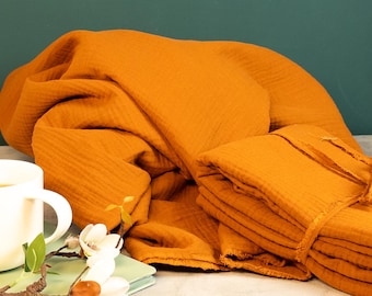 Musselindecke 100% Baumwolle atmungsaktive  Tagesdecke Sommerdecke Bettdecke aus Tripple Musselin in vielen Farben und Größen