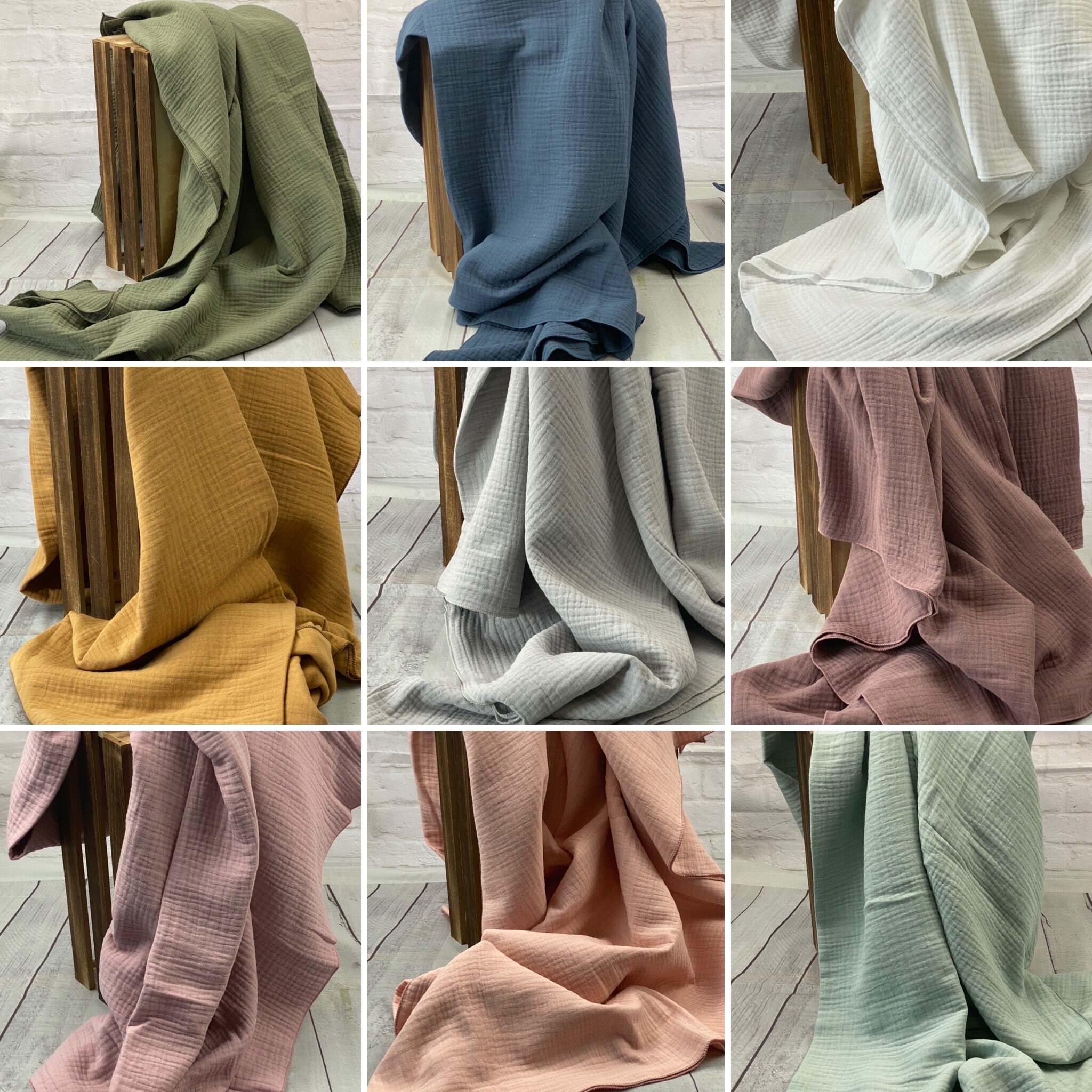 Gafutozm Musselin Decke Sommer - Leichte Baumwolldecke 200x230cm