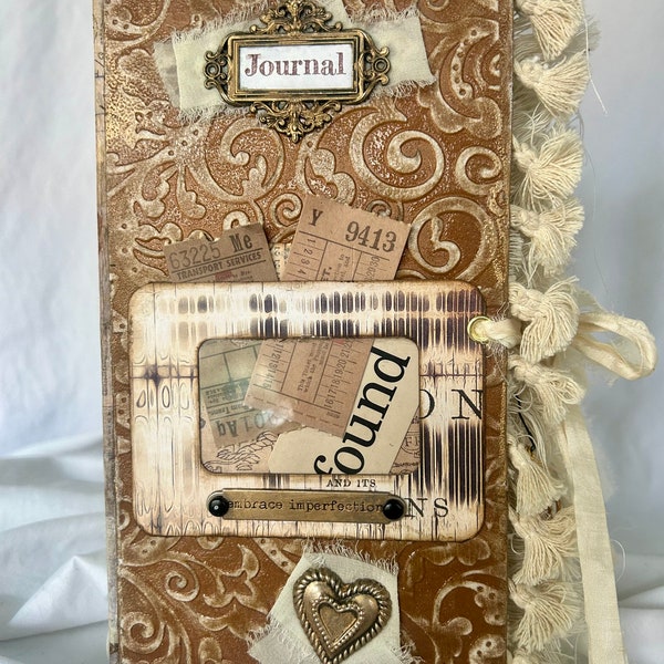 Vintage style junk journal handmade ready to ship