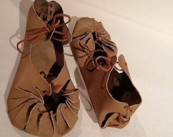 Waistband shoes / Barefoot shoes - Medieval / Everyday life / Children - Adults - Leather shoes - New colors!!!
