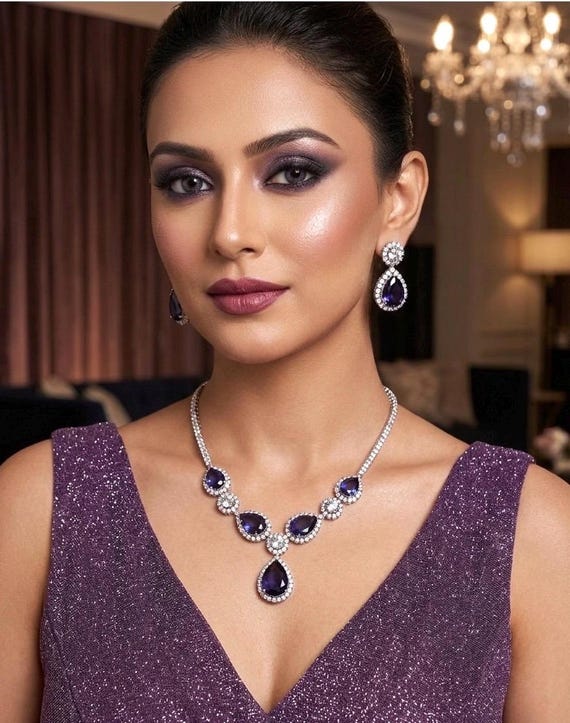 matching jewelry for purple dress Love the vibes of Subtle Lavender? We have got you 3 Perfect colour  earrings to match with. Tell us which one is your favorite! , Shop the  featured earrimgs at 50% Off on website , Follow us for more