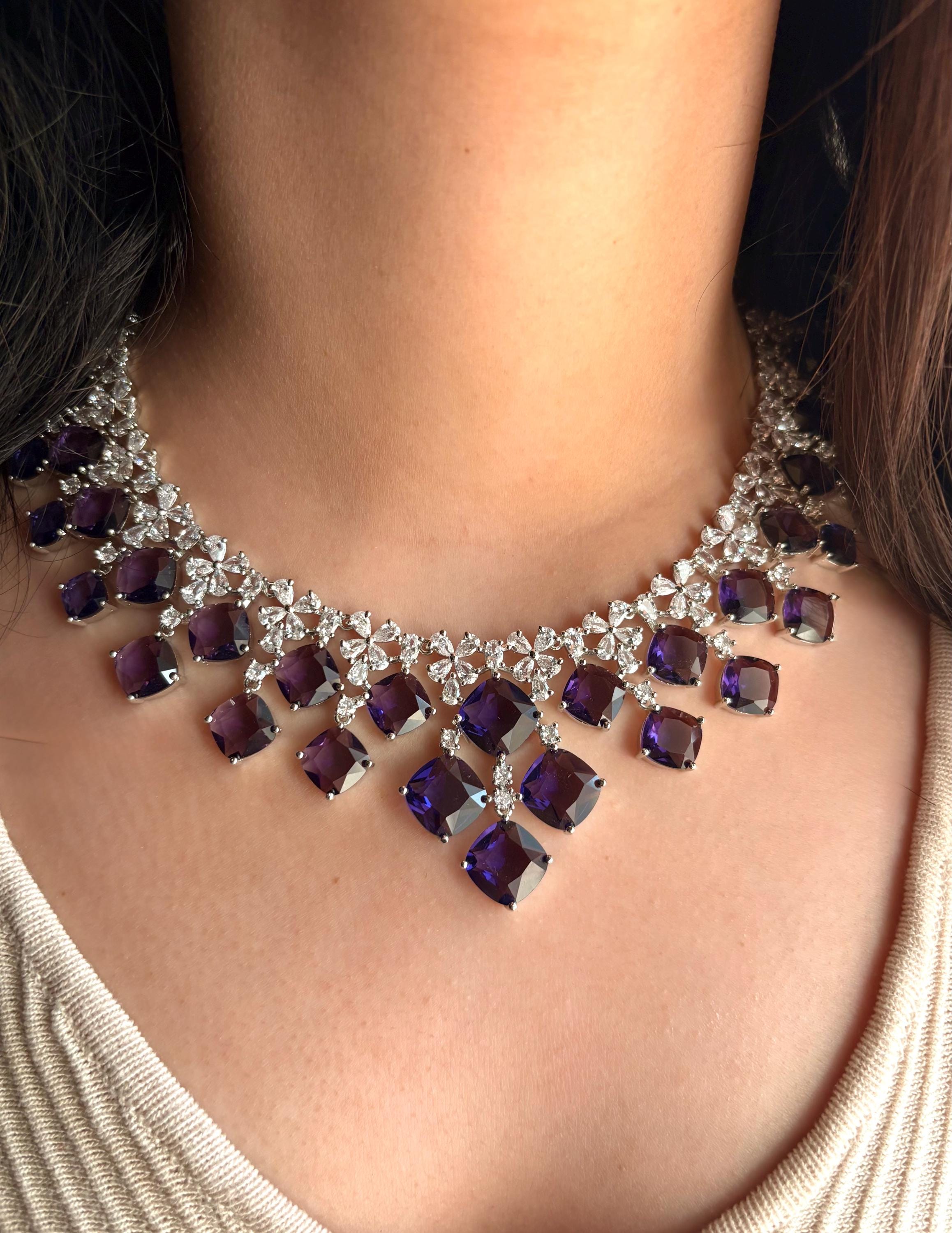 purple dress necklace combination What Accessories To Wear With A Purple Dress