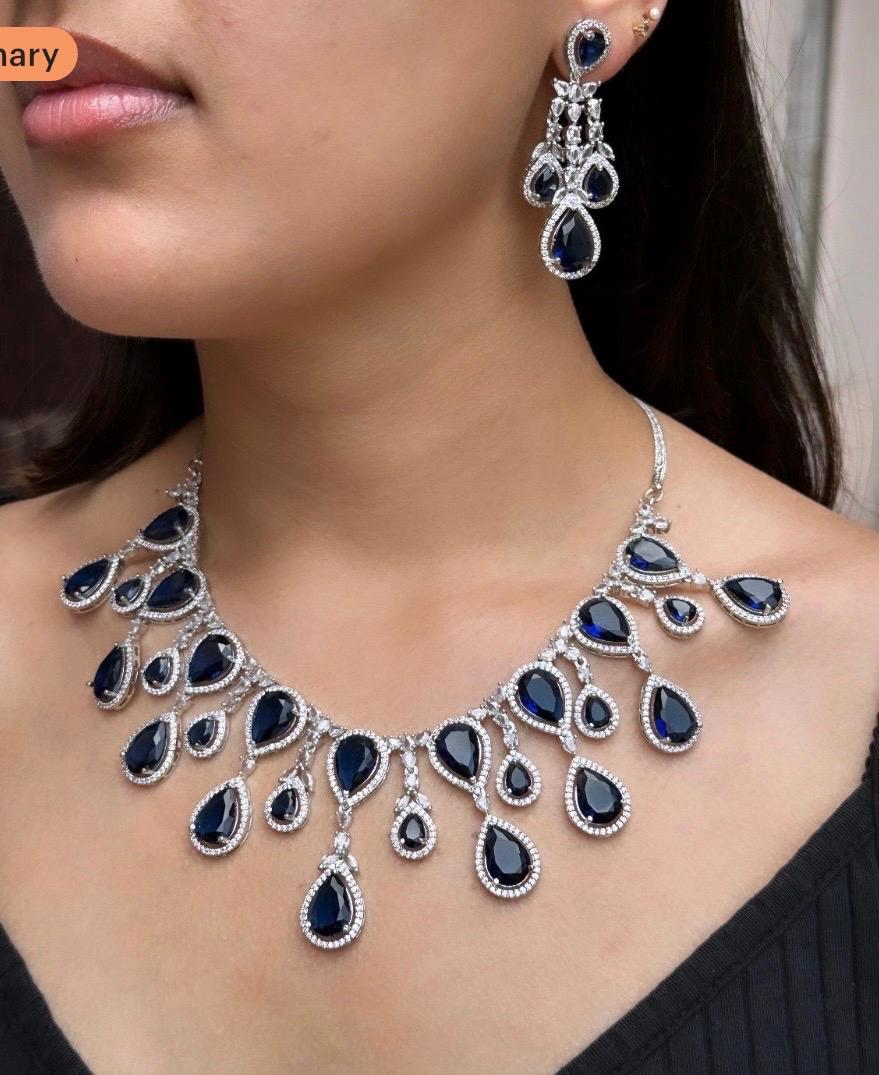 Earrings for Navy Blue Gown - Etsy Earrings for Navy Blue Gown - Etsy