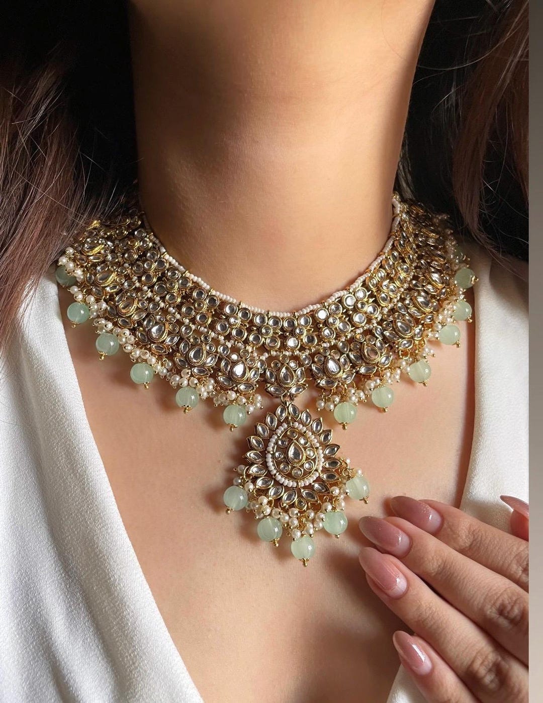 Kanchan Gulab Necklace