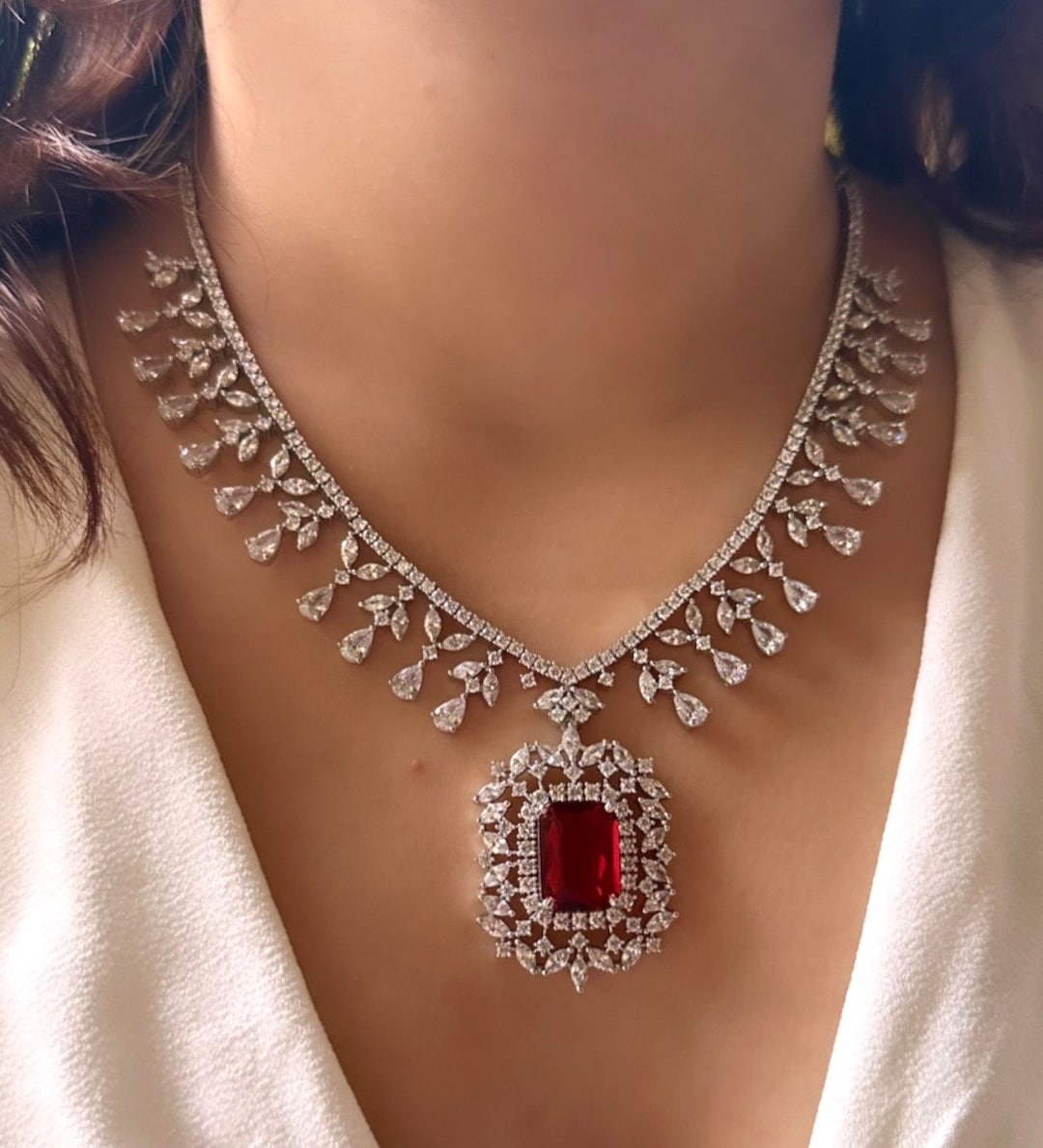 American diamond locket discount
