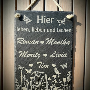 Door sign, entrance sign, welcome sign 20 x 30 cm