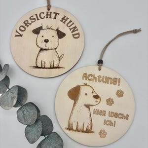 Dog sign - Attention Dog - personalized - Attention Dogs - Dog Lovers - Wooden sign - Sustainable - Unique