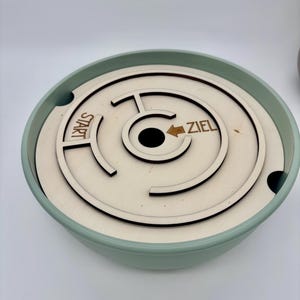 Activity board spiral - labyrinth - fine motor skills Montessori game - made of wood